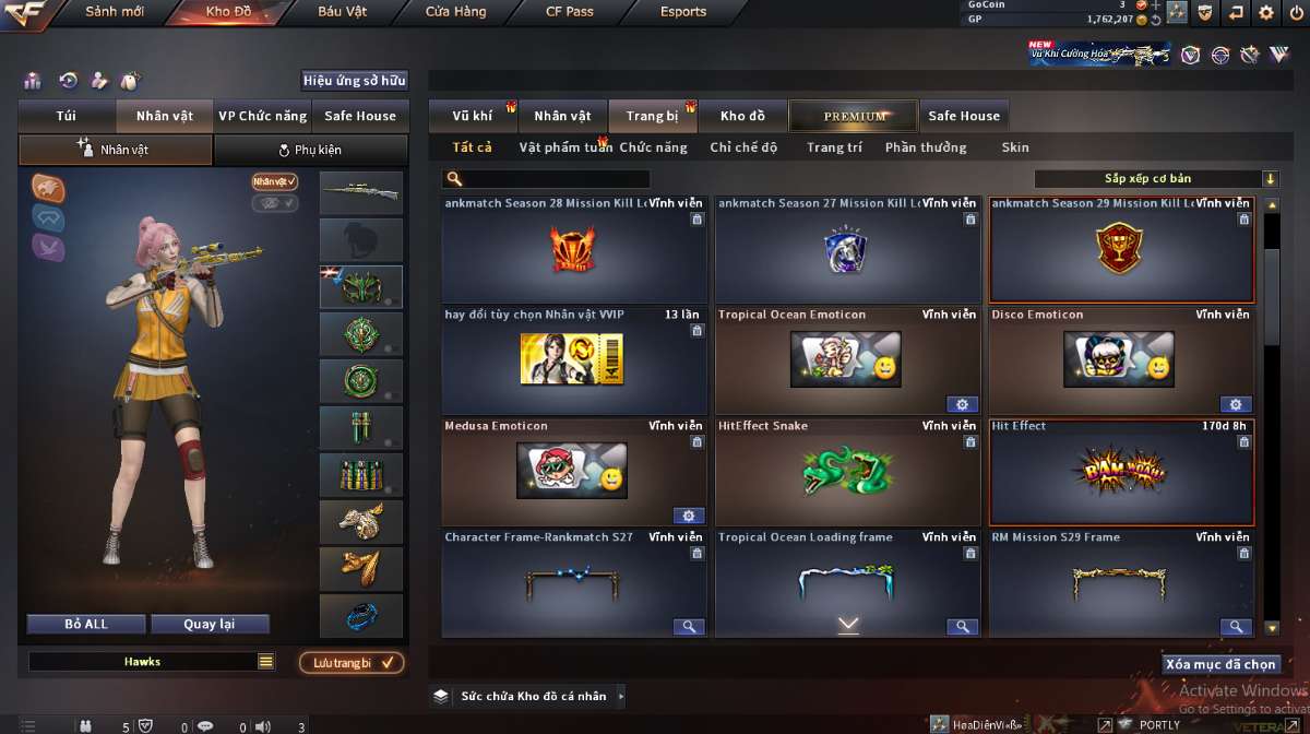 shop acc cf uy tin gia re